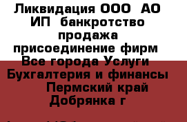 Ликвидация ООО, АО, ИП, банкротство, продажа, присоединение фирм - Все города Услуги » Бухгалтерия и финансы   . Пермский край,Добрянка г.